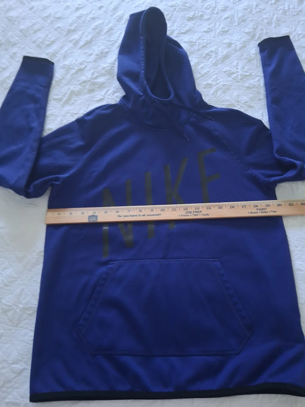 Nike Men's Dri-Fit Blue Hooded Sweatshirt Size Medium